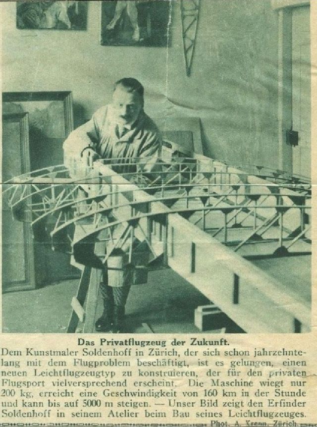 Soldenhoff im Atelier ca 1928