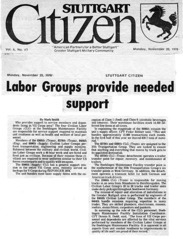 Stgt Citizen 8404 1978 6 Labor Groups provide