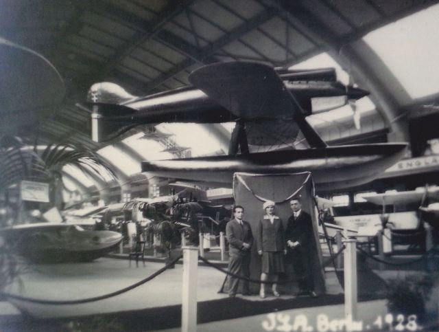 Langguth, Wilhelm rechts, mit Ehepaar Friedemann-nicht sicher-ILA1928 Berlin